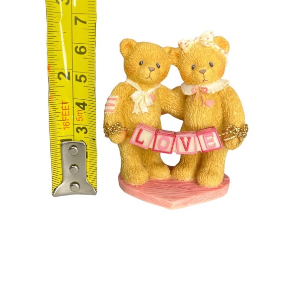 Cherished Teddies Bears Holding Love Block Letters Mini Figurine #203076 NEW - Picture 8 of 9